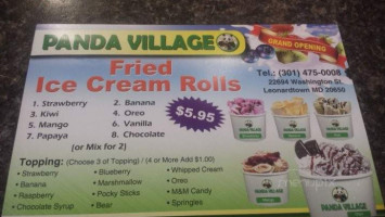 Panda Village menu