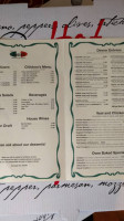 Villa Lucia Pizzeria menu