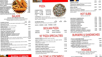 Italian Touch Pizza menu