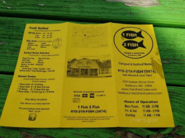 1 Fish 2 Fish Seafood Market Carryout menu