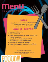 Mindful Fork Meal Prep ≠ 2 Broke Chefs menu