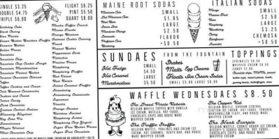 Storm And Daughters Ice Cream menu