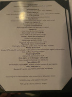 Cinque Terre menu