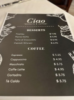 Ciao menu