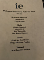 Italian Eatery menu