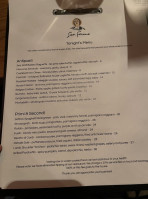 San Fermo menu