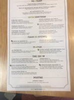 Mesa Mercado menu