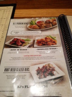 Bj's Brewhouse menu