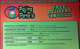 Fajita Pete's Campbell Road food