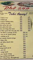 Pho 249 menu