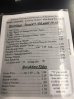 Hinkle's Sandwich Shop menu
