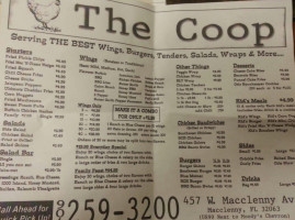 The Coop menu
