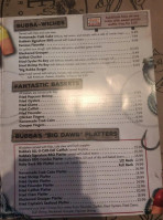 Bubba's Fish Shack menu