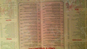 Dynasty Chinese Restaurant menu