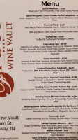 Foyt Wine Vault menu