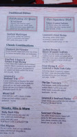 Leverock's Great Seafood menu