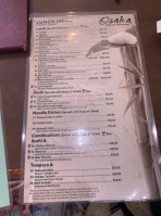 Osaka Japanese Rest Bellaire menu