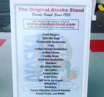 Alaska Stand menu