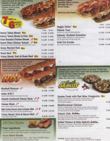 Subway menu