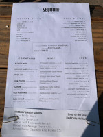 Sequoia Diner menu