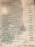 Sattva Indian menu