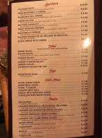 Ricardo's Italian menu