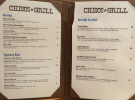 Chisos Grill menu