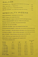 Sterling Pizzeria menu