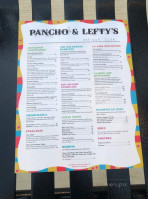 Pancho Lefty's Oc menu
