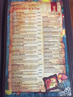 Tequilas menu
