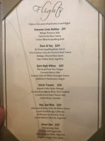 Poured Wine, Beer Bubbly menu