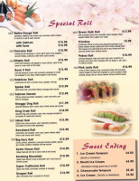 Kyoto Steakhouse Sushi menu