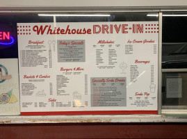 Whitehouse Drive-in menu