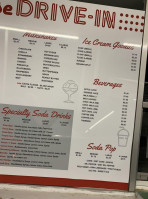 Whitehouse Drive-in menu