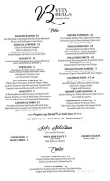 Vita Bella Italiano menu