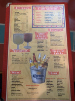 Playa Bonita menu