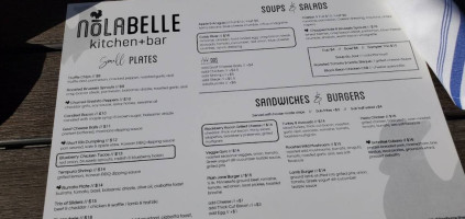 Nolabelle Kitchen menu