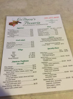 Lo Duca's menu