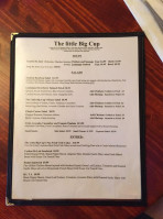 The Little Big Cup menu