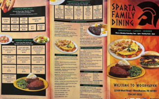 Sparta Family Dining menu