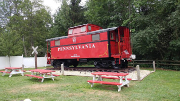 The Caboose Ice Cream And Food outside