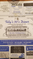 Tilly's Diner menu