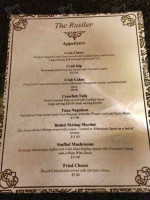 The Rustler menu