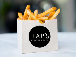 Hap's Burgers Taps food