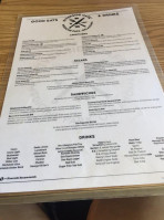 Riverside Cafe menu