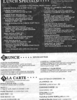 Martinez Restaurant menu