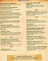 De Marinis Pizzeria menu
