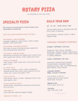 Rotary Pizza menu