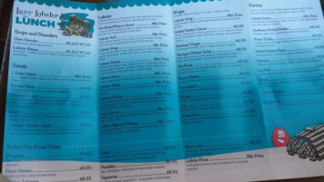 The Lazy Lobster Deli Cafe menu