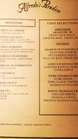 Alfredo Paradiso Incorporated menu